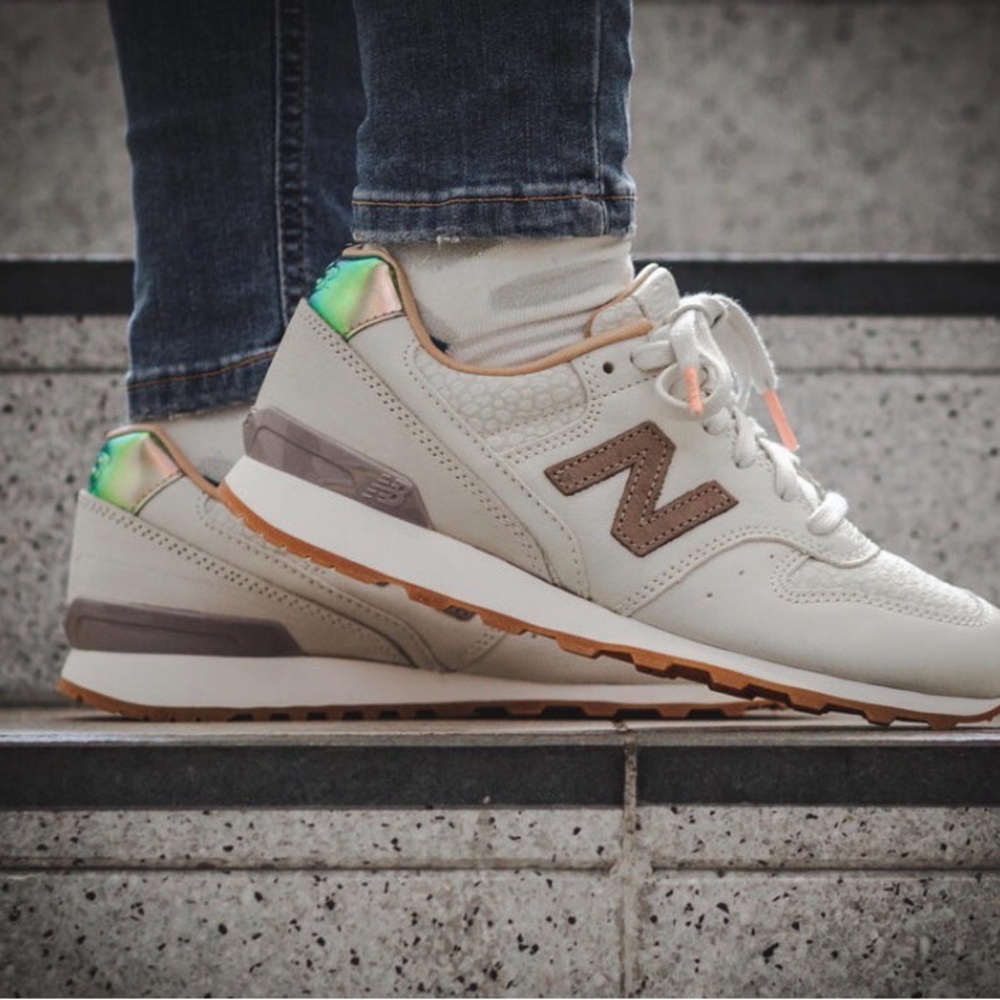 New Balance Beige and Brown Sneakers